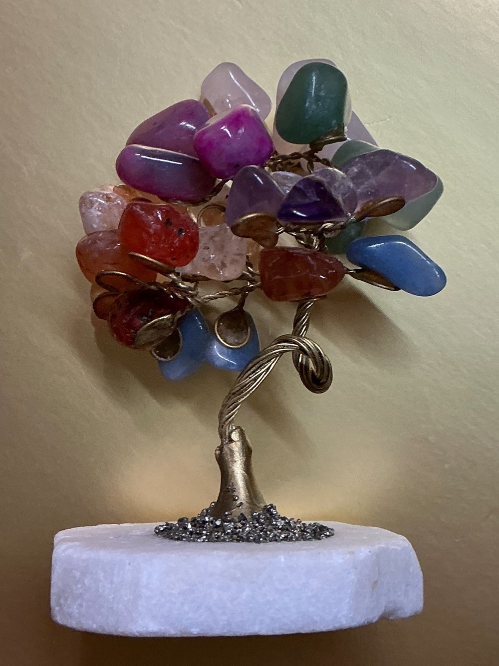 Magical Colorful Random Colors Semi Precious Stones Tree Stand